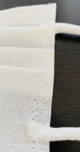 縫った