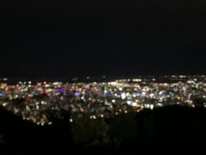 ぼけた夜景