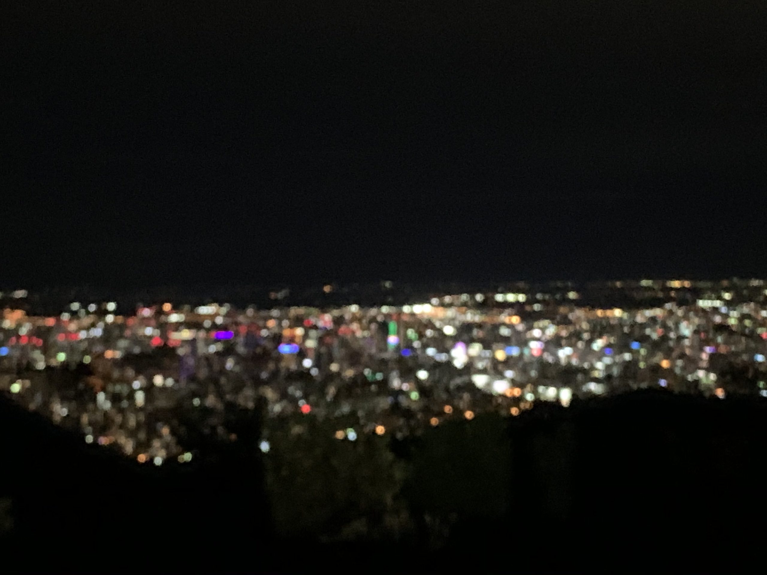 ぼけた夜景