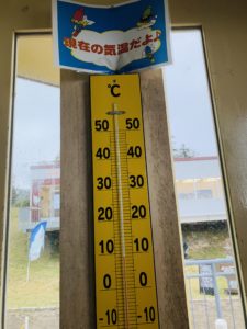 気温は９度