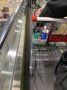 帰りのエスカレーター