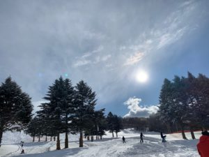 晴れたスキー場